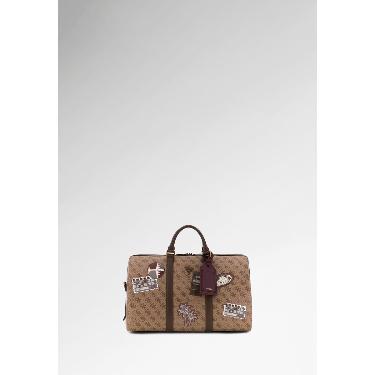 Sac De Voyage À Logo Milano beige/marron multicolore, GUESS