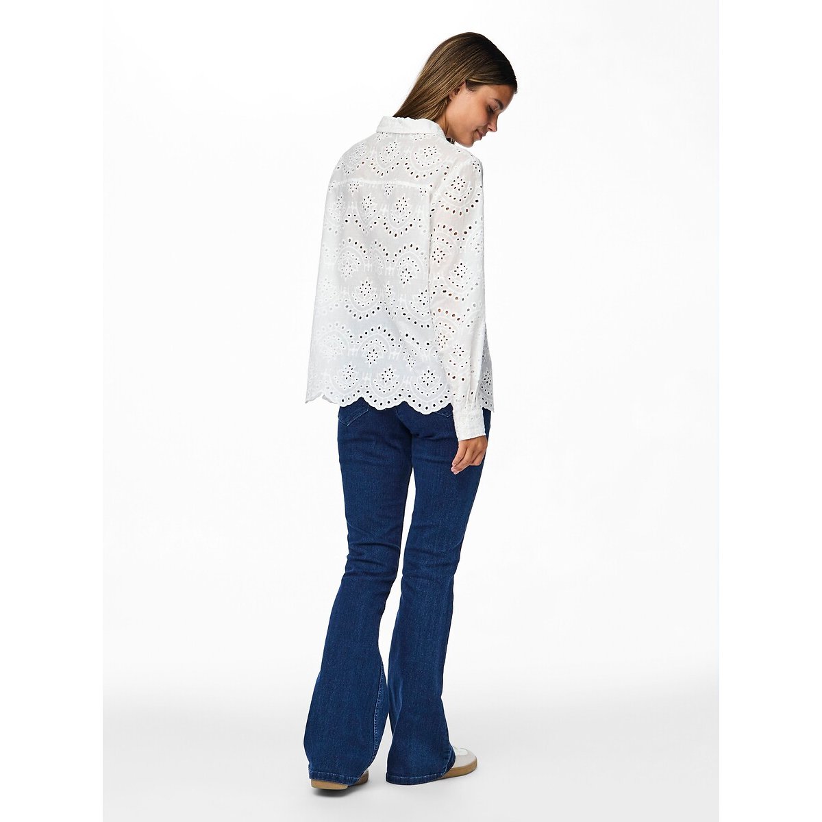 Chemisier broderie ajourée blanc, PIECES