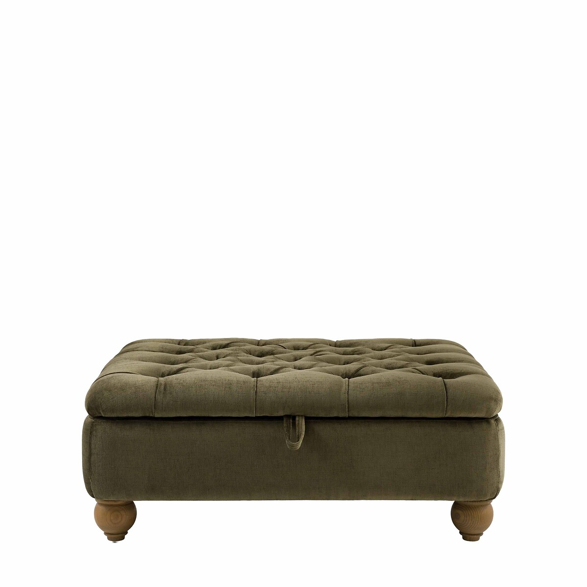 Charter Chenille Footstool dark olive, ÉDITÉ