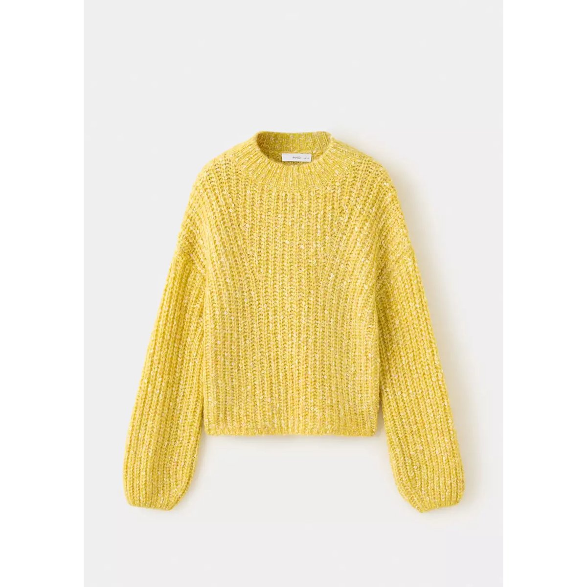 Pull côtelé jaspé citron vert, MANGO KIDS