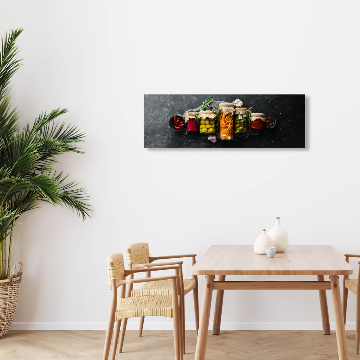 Tableau Mural Plaisir Papilles CUISINE tableaux sur toile-noir, CEANOTHE