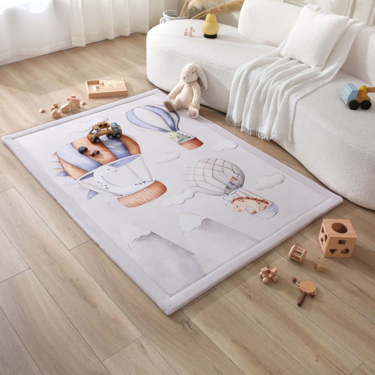 Tapis enfant à mémoire de forme CLOUD DINO multicolore, HAKUNA MATTE