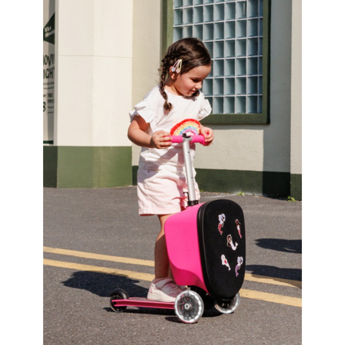 Micro Luggage Junior Patch & Play - Rose rose, MICRO MOBILITY