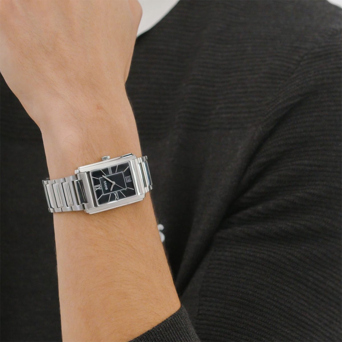 Montre Analogique  PRINCIPLE argenté noir argenté, BOSS