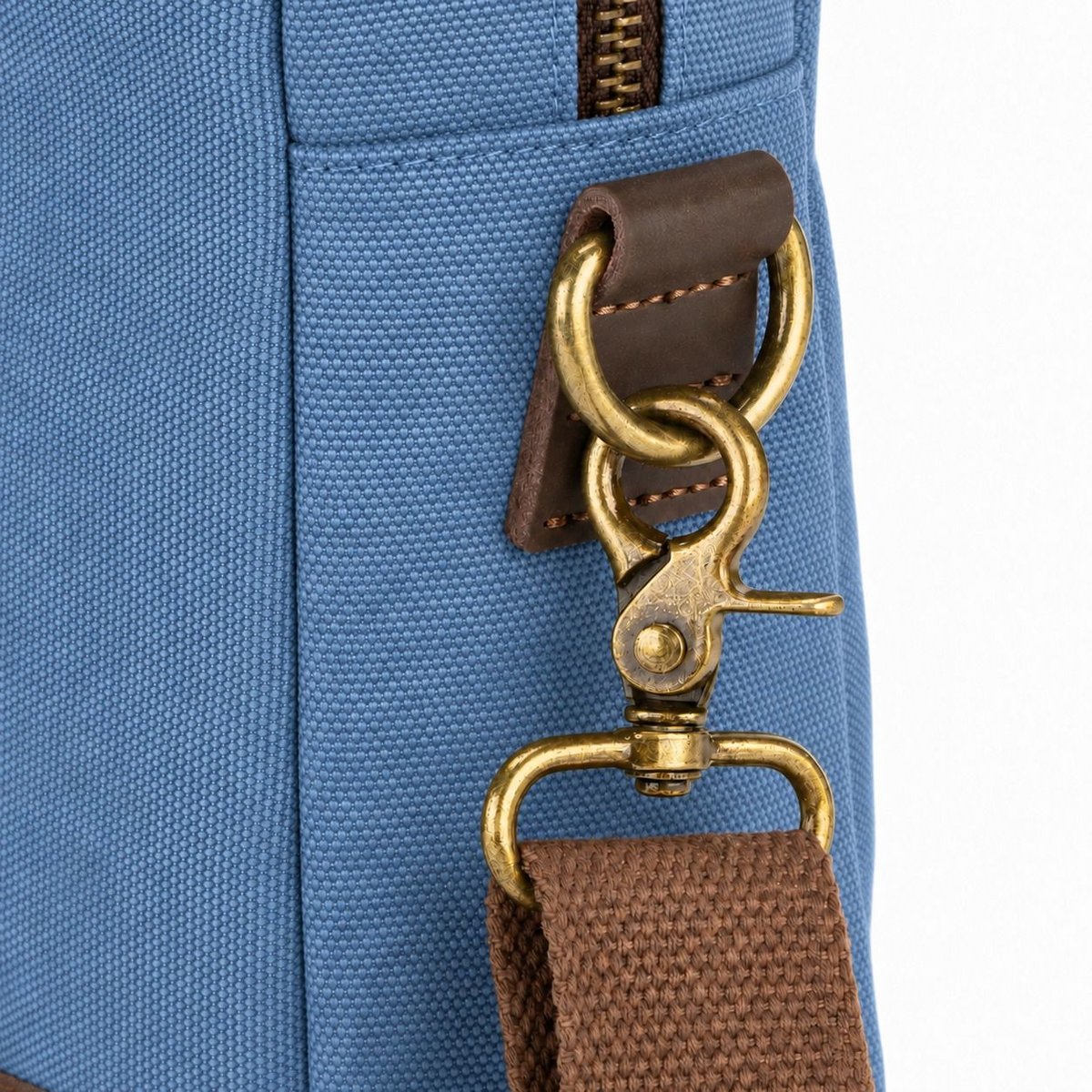 Sacoche en toile et cuir VANEAU denim, OH MY BAG