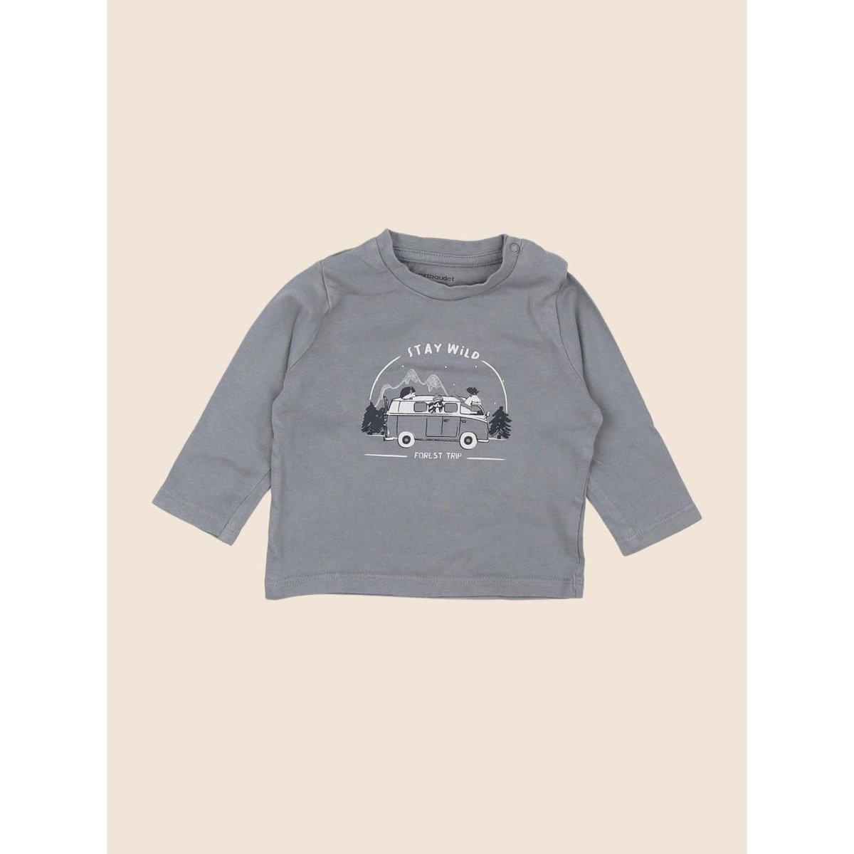 Tee-shirt - Très bon état gris, VERTBAUDET