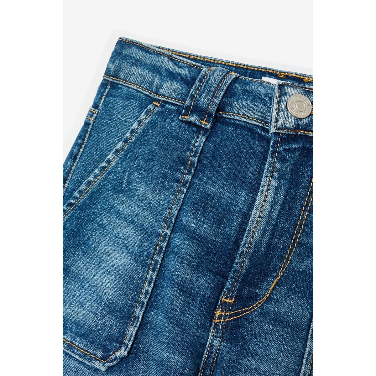 Jeans flare, longueur 34 blue, LE TEMPS DES CERISES