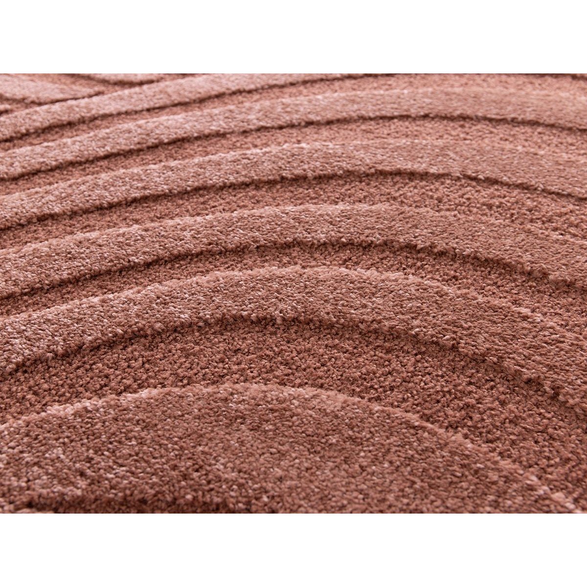 Tapis poils ras style bohème, AVALON rouge, BOBOCHIC