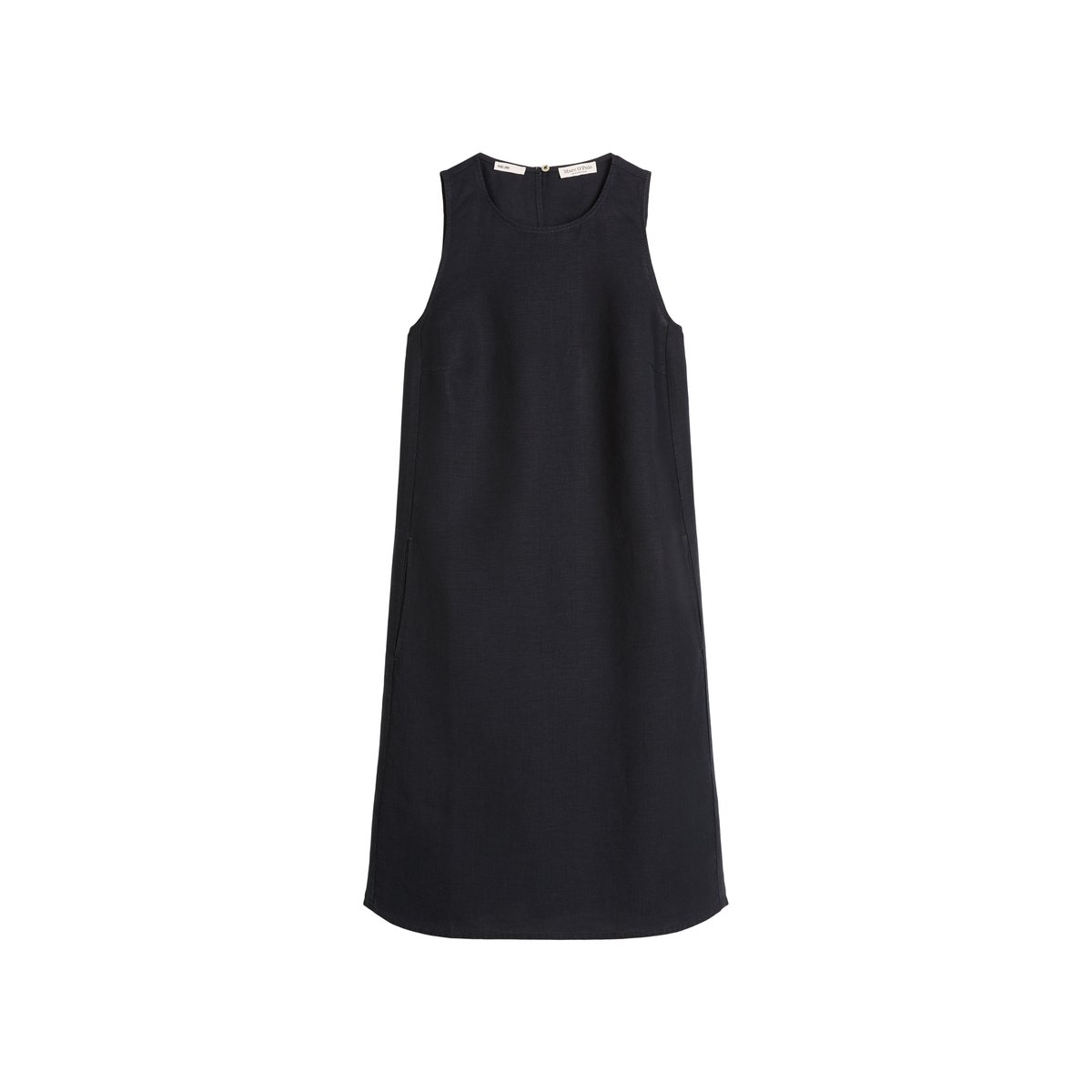 Robe fourreau en lin shaped avec poches bleu foncé, MARC O'POLO