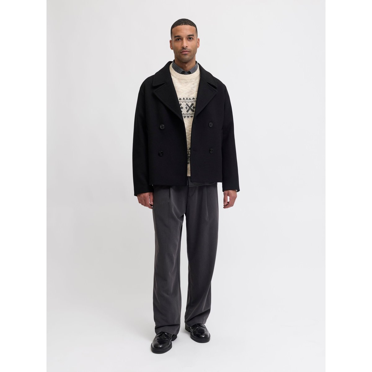 Pull En Maille simply taupe, JACK AND JONES PREMIUM