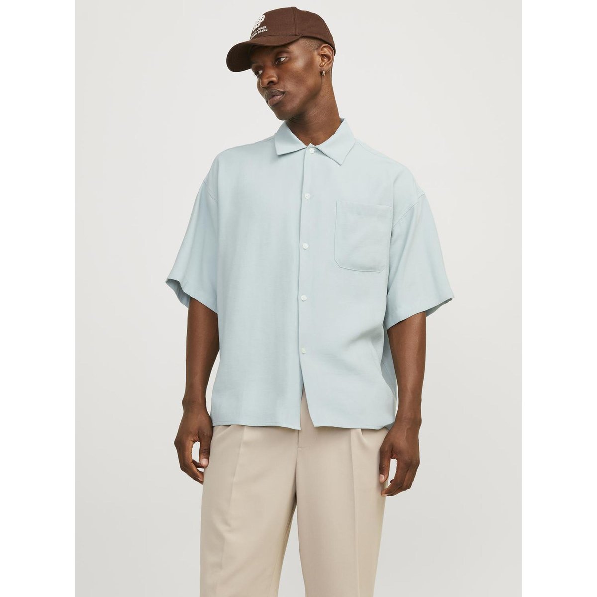 Chemise gray mist, JACK & JONES
