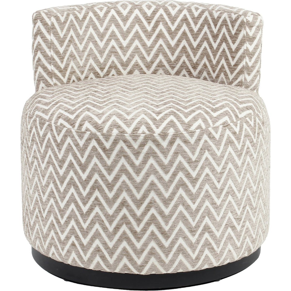 Fauteuil lounge compact à motif chevron sable chevron, RECOLLECTION