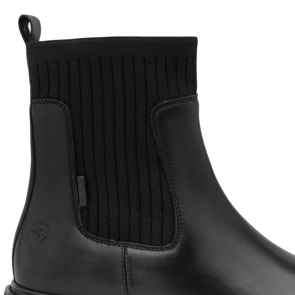Bottine Chelsea coupe ample noir, TAMARIS