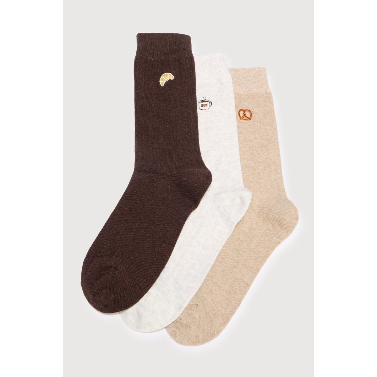 Lot de 3 paires de chaussettes hautes blanc, BONOBO