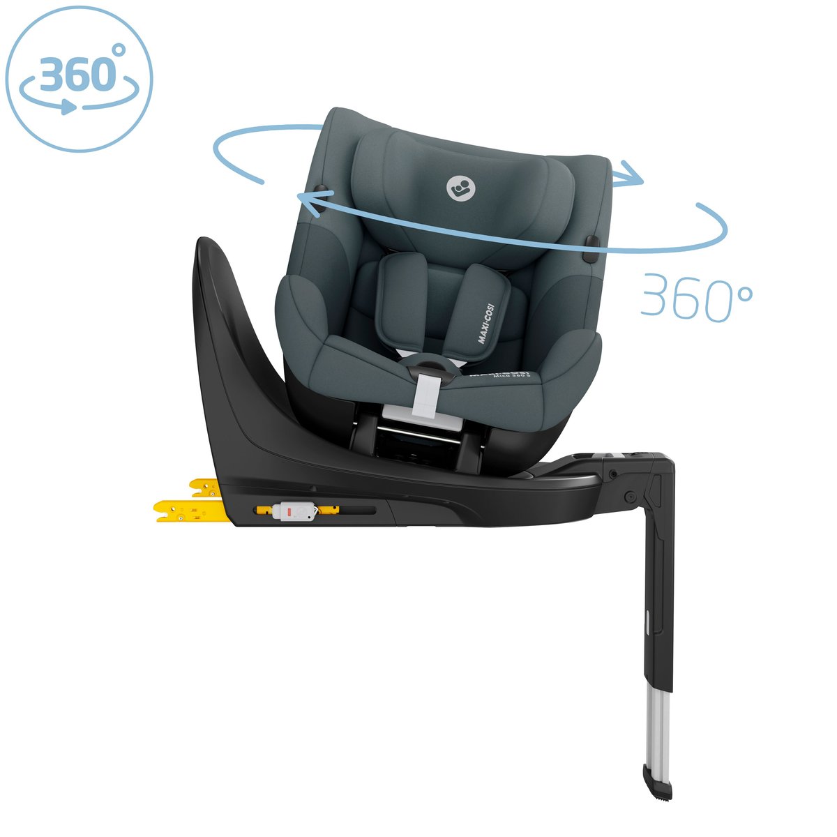 Siège auto enfant pivotant Mica 360 S, i-Size gris, MAXI COSI