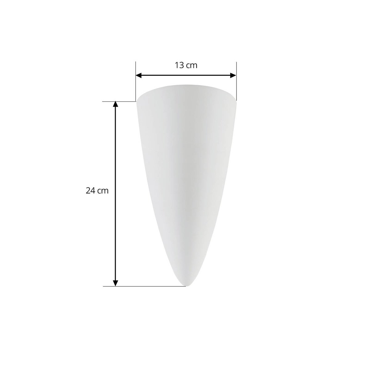 Applique en plâtre moderne, Pascali blanc, LINDBY