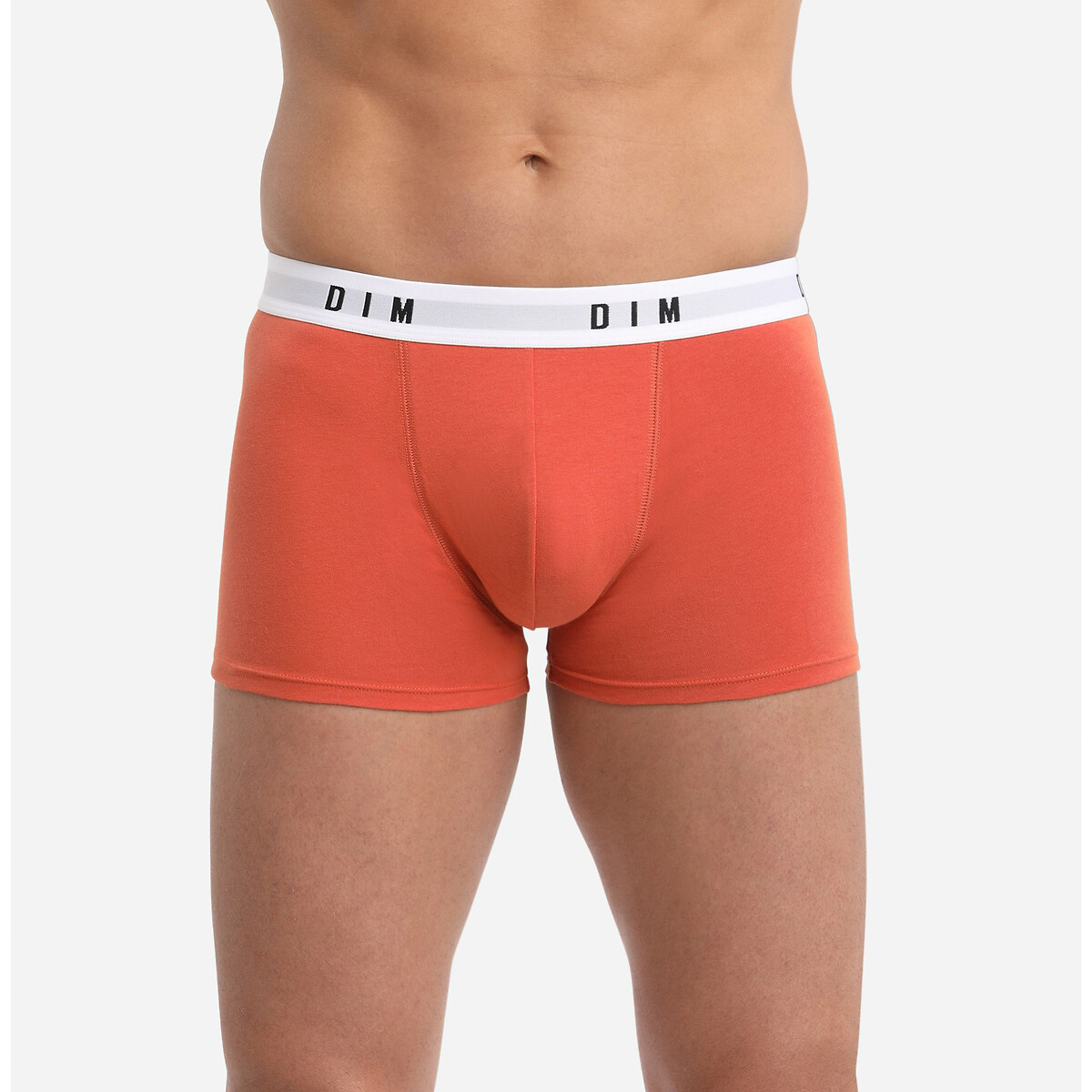 Lote de 2 boxers Dim Originals azul + laranja, DIM