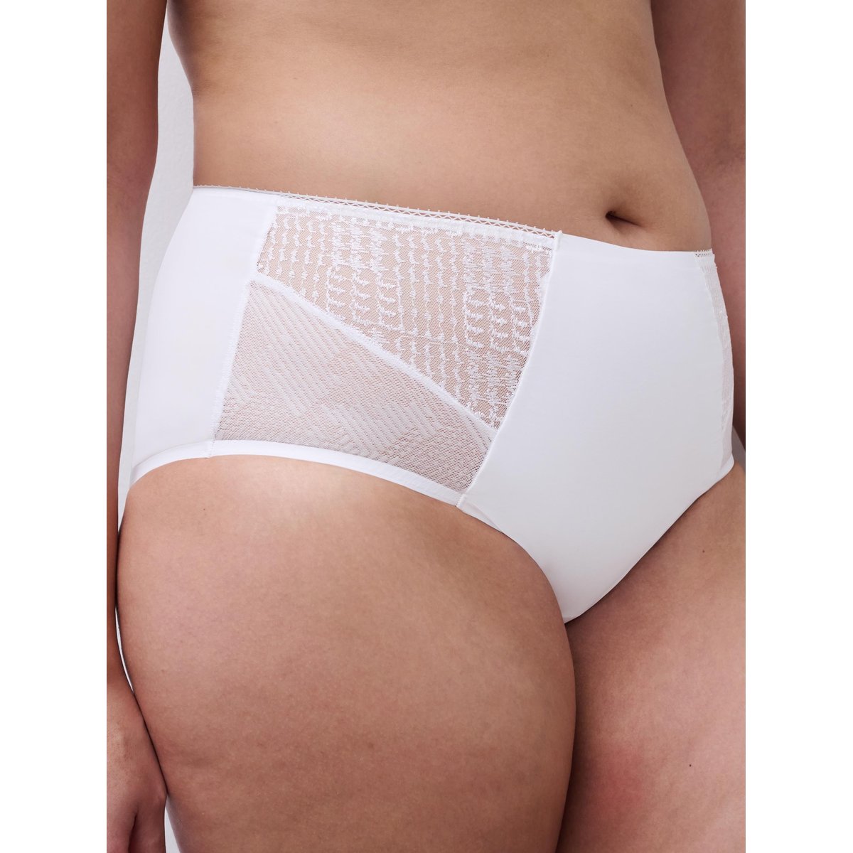 Culotte maintien taille haute Intrigue blanc, CHANTELLE