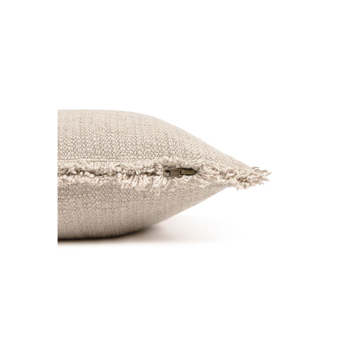 Coussin tissé à la main HANDLOOM LEGACY naturel et beige, LORENA CANALS