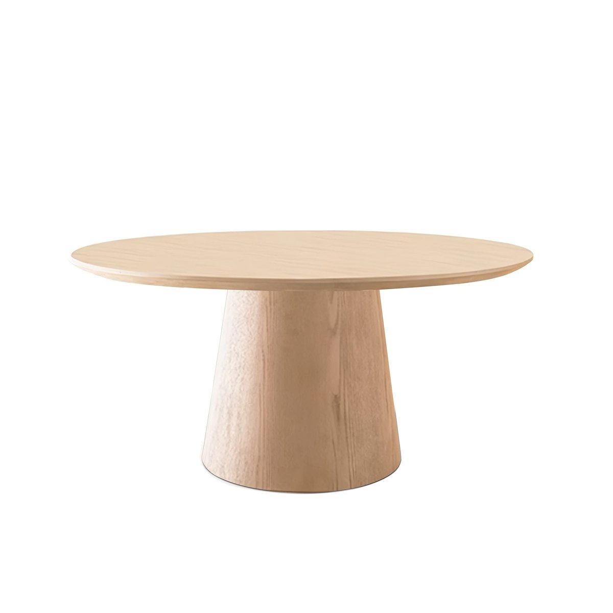Table basse D80 cm placage chêne naturel clair, ZAGO