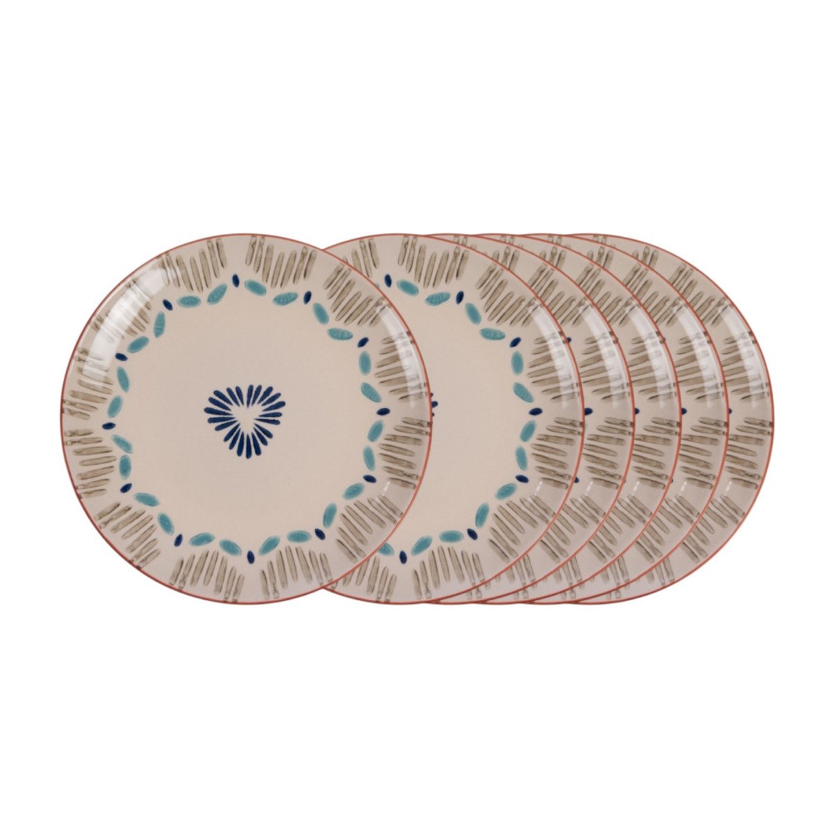 Assiette plate Keola 26 cm (lot de 6) blanc, AMADEUS