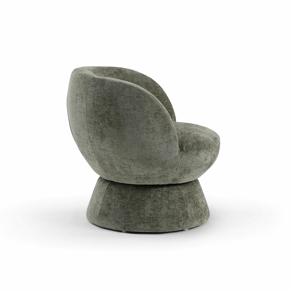 Flora Chenille Swivel Chair olive, SO'HOME