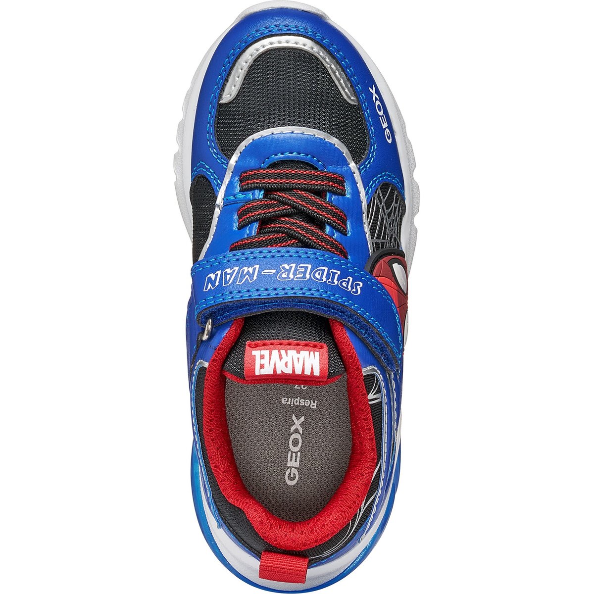 Baskets J CIBERDRON noir/bleu roi, GEOX