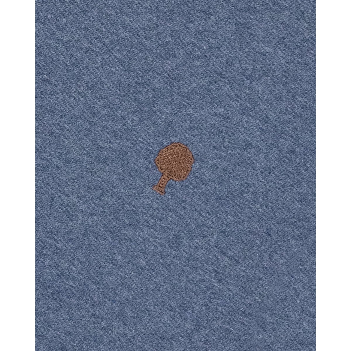 Sweat en molleton marine clair chiné, FAGUO