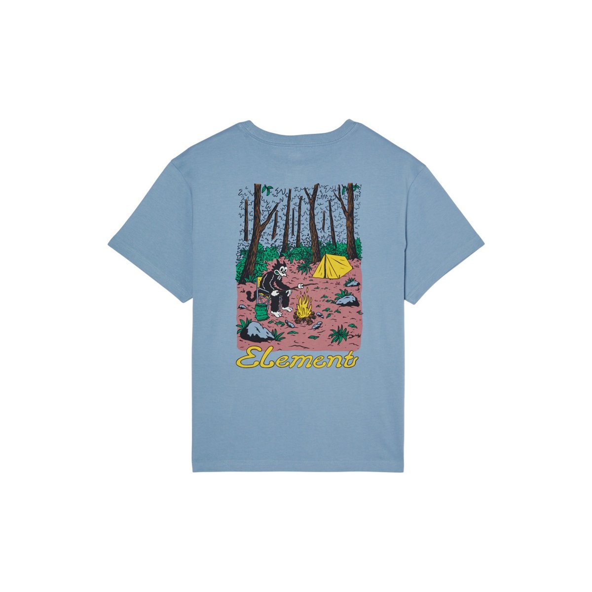 T-Shirt manches courtes MARSHMALLO bleu faded denim, ELEMENT