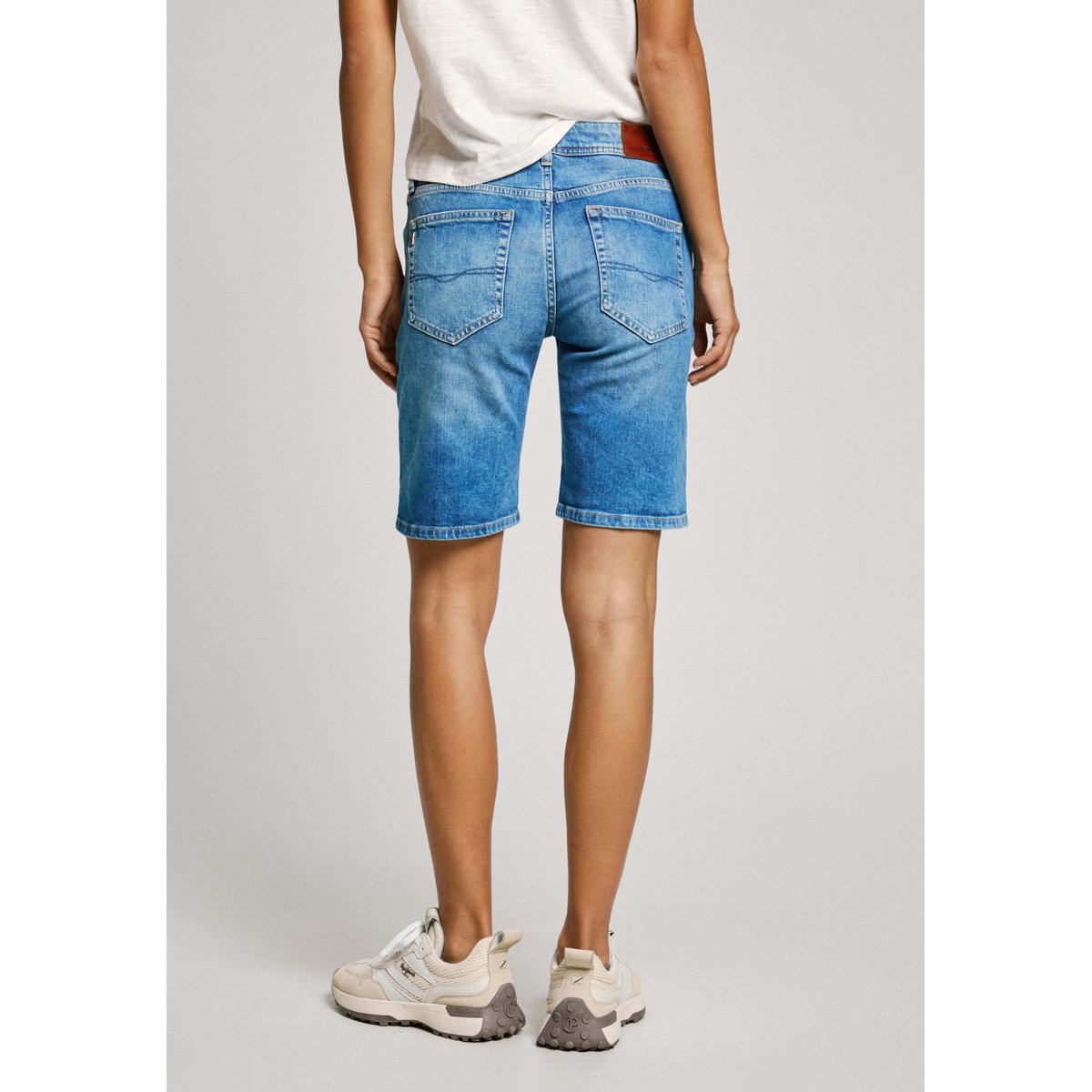 Short En Denim Coupe Slim sky blue, PEPE JEANS