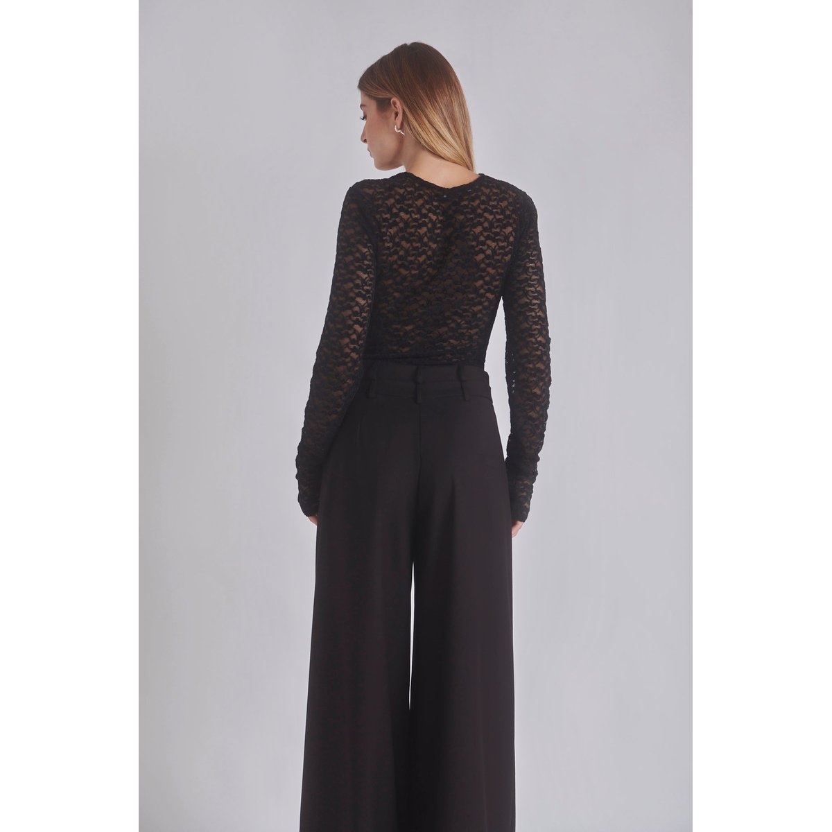 Pantalon large à pinces STRAUSS noir, BENOA