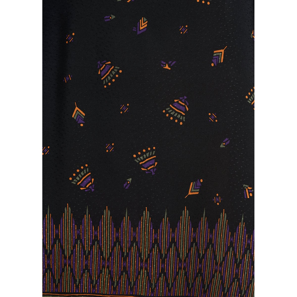 Robe courte ample à imprimé noir, LA FEE MARABOUTEE