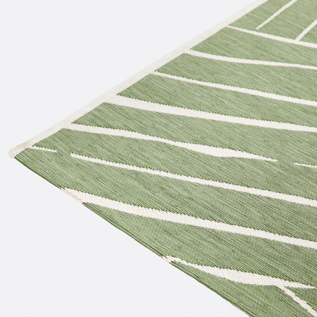 Alfombra tejida plana de interior y exterior, Mokoa verde, LA REDOUTE INTERIEURS