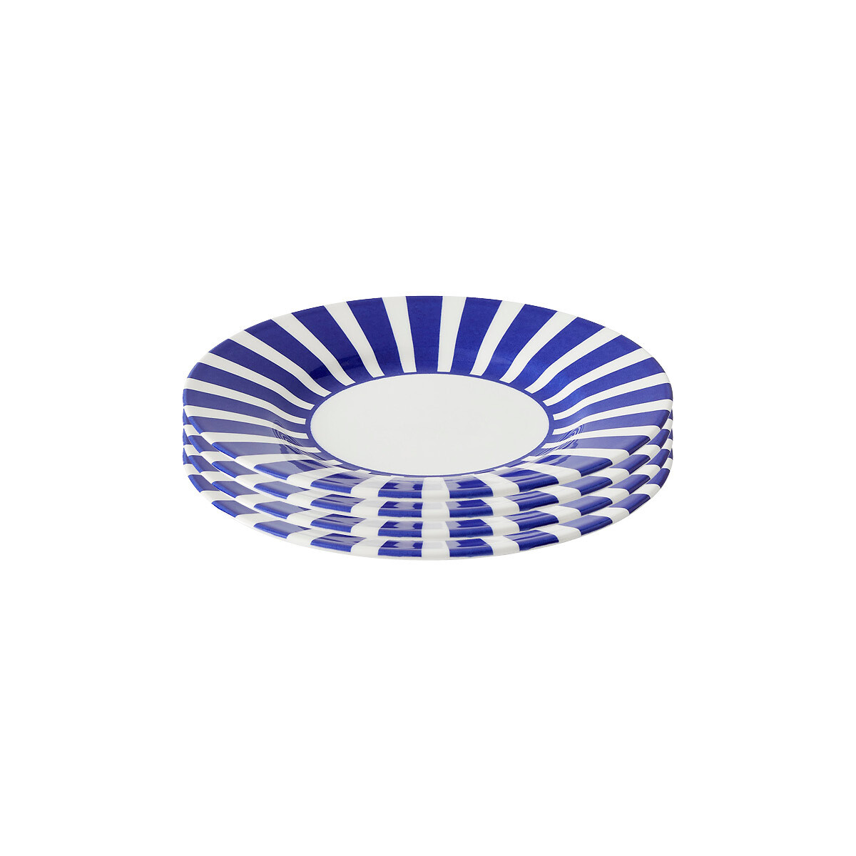 Set of 4 Steccato Bold Stripe Side Plates blue, SPODE