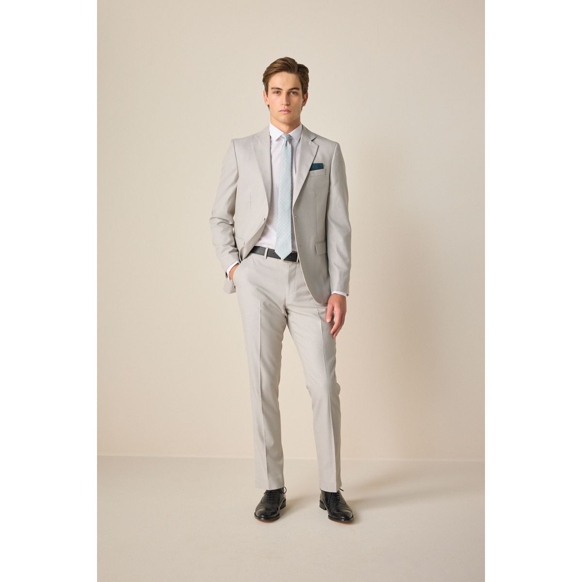 Pantalon de costume texturé naturel, NEXT