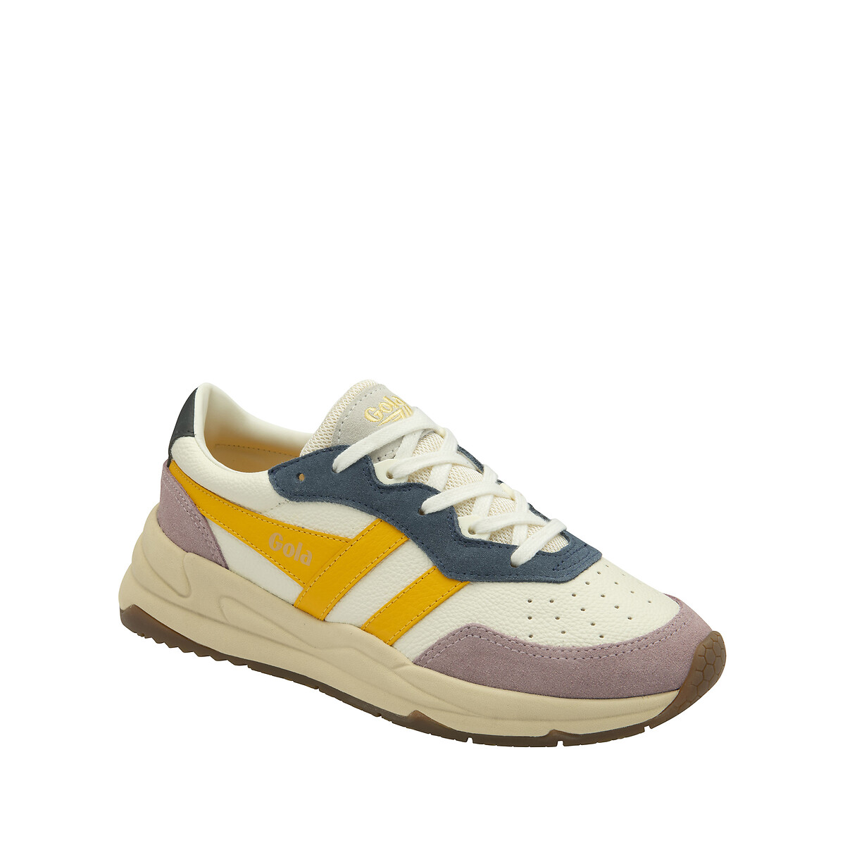 Baskets Saturn Quadrant blanc/jaune, GOLA