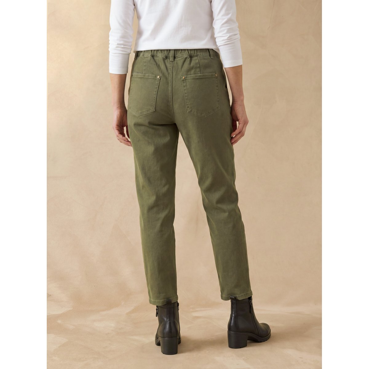 Pantalon cargo 7/8ème femme kaki, DAXON