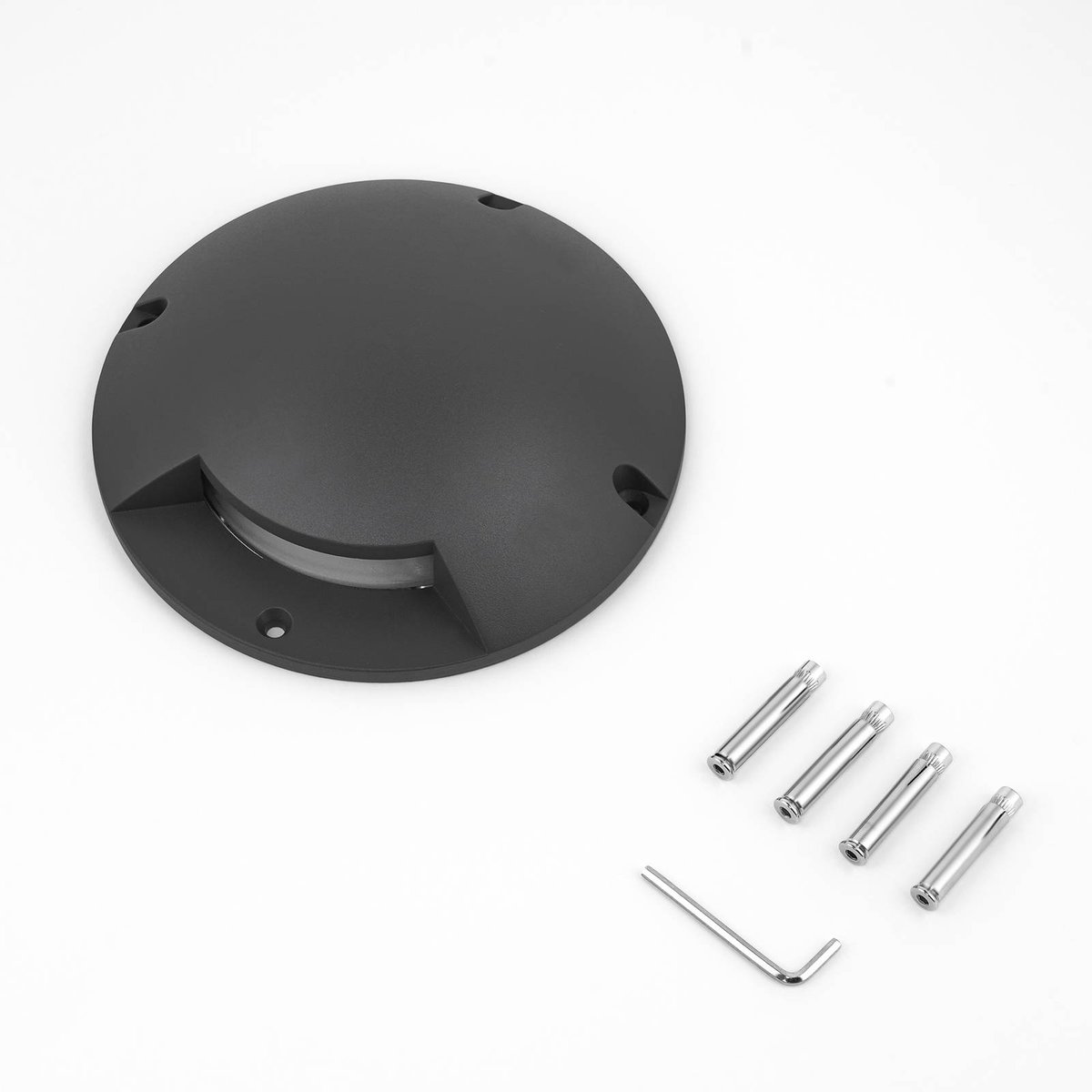 Luminaire extérieur en aluminium moderneLED gris foncé, LINDBY
