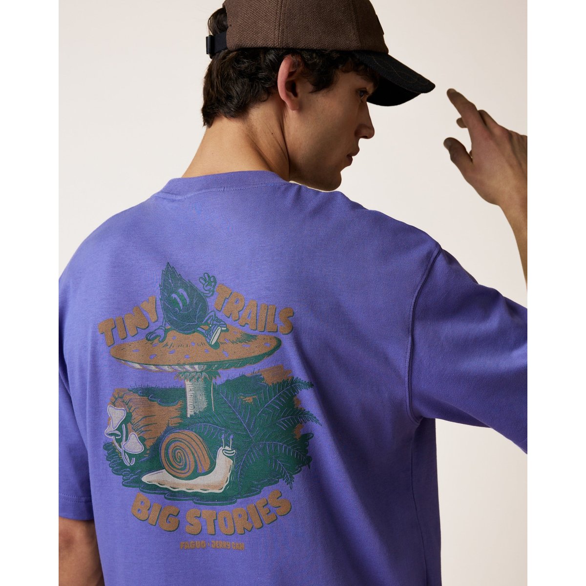 T-shirt en maille violet foncé, FAGUO