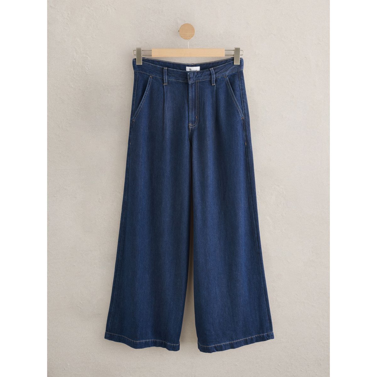 Jean large palazzo n. premium délavage bleu, NEXT