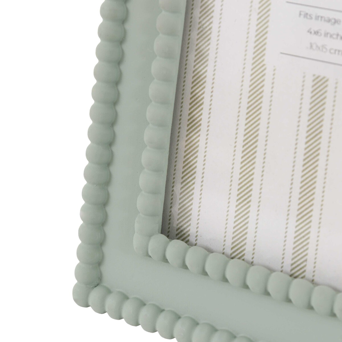 4x6" Calitri Beaded Photoframe in Sage Green green, ÉDITÉ