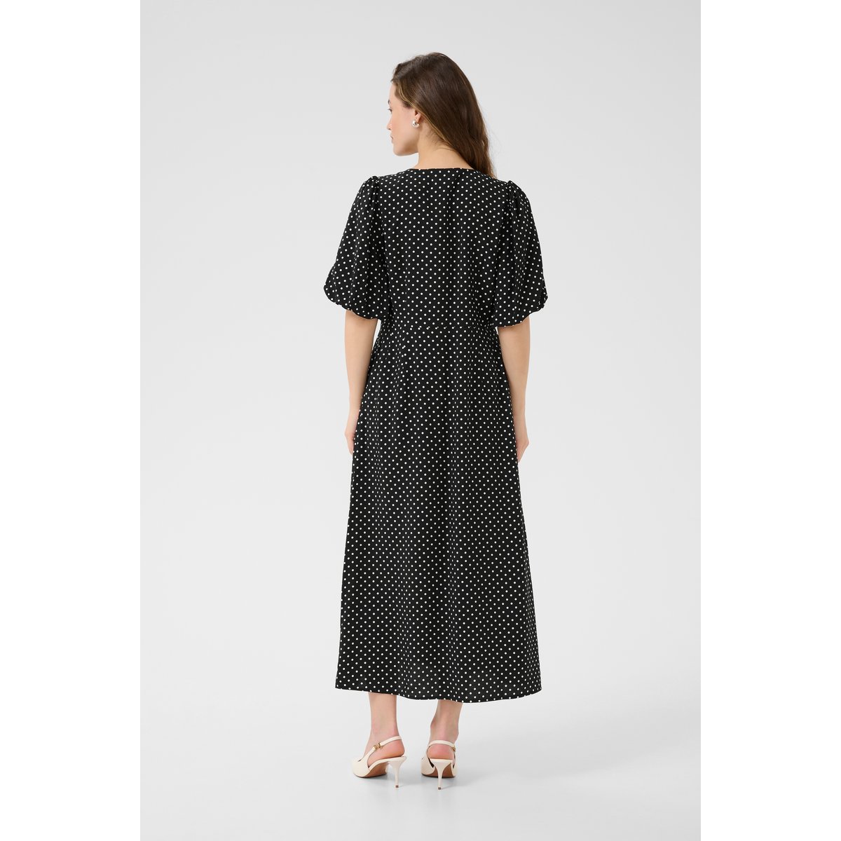 Robe noir/blanc a pois, KAFFE
