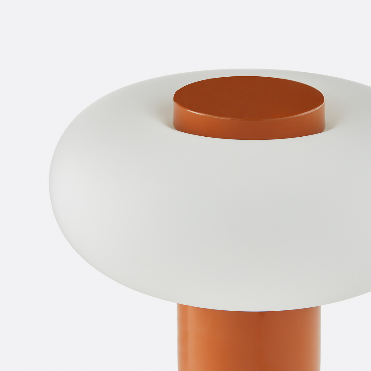 Omer Iron/opaline Metal Table Lamp H25.6 cm caramel             , LA REDOUTE INTERIEURS