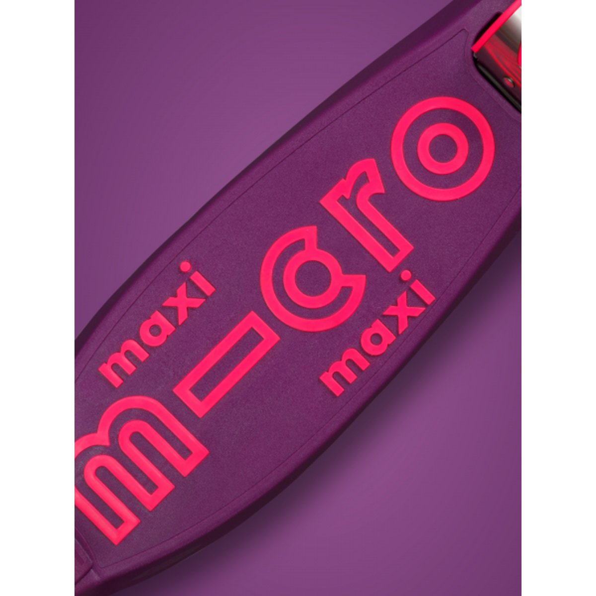 Maxi Micro Deluxe LED - Néon rose, MICRO MOBILITY