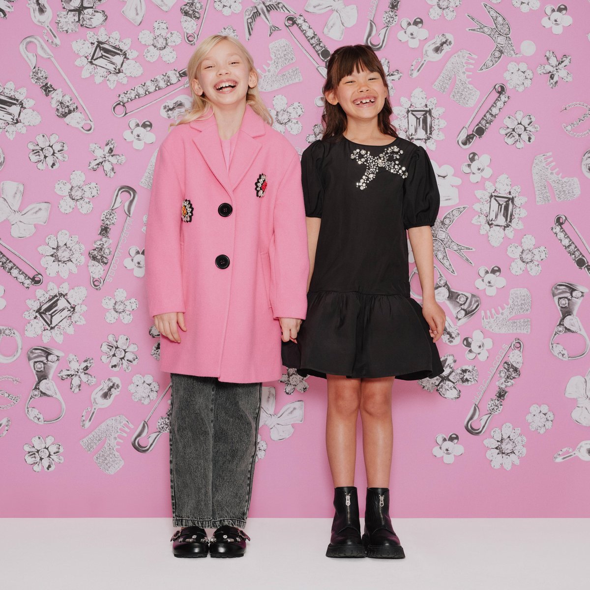 Caban in panno di lana dark pink, MARC JACOBS