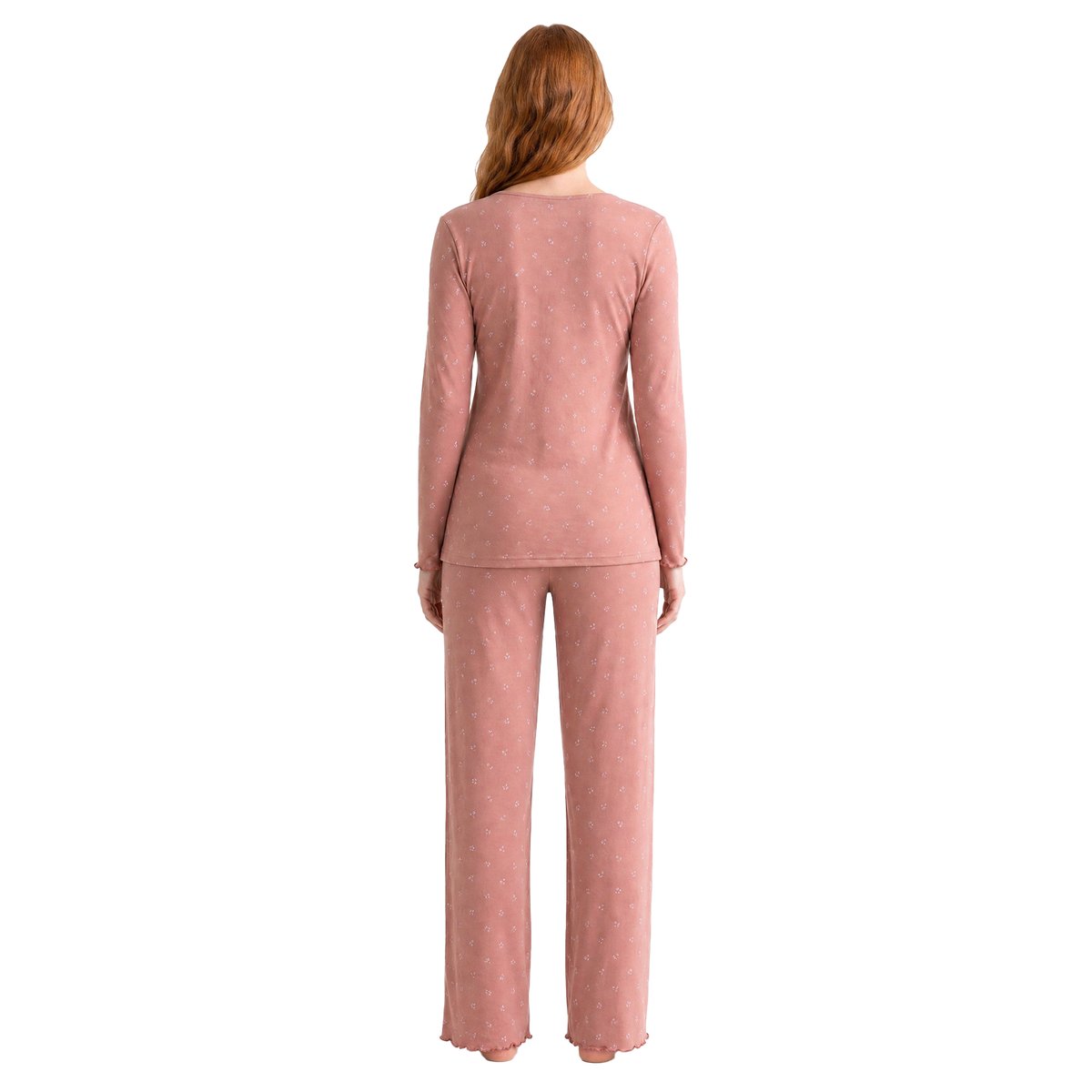 Pyjama grossesse 2 pièces bois de rose, VERTBAUDET
