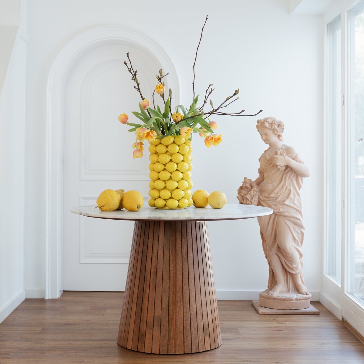 Vase citrons jaune, KARE DESIGN