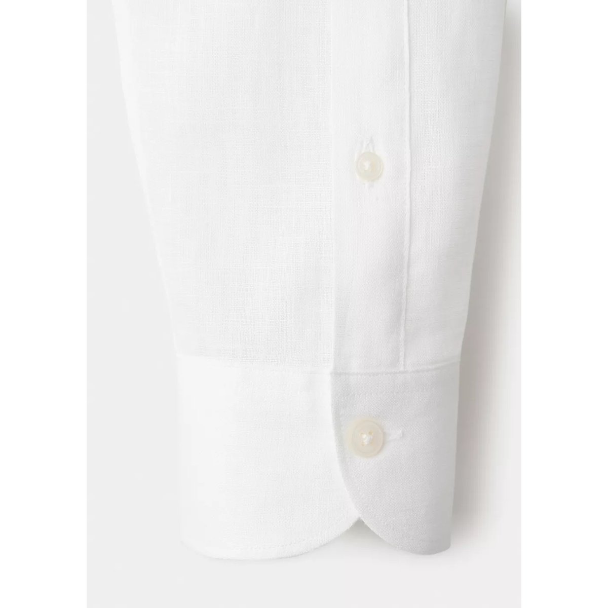 Chemise slim-fit 100 % lin blanc, MANGO MAN