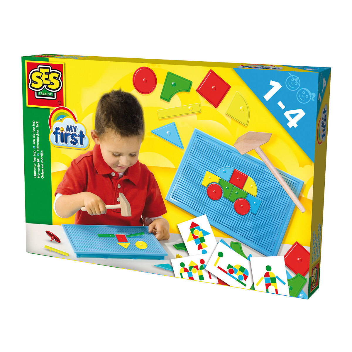Brinquedo "O meu primeiro martelo", SES multicolor, SES