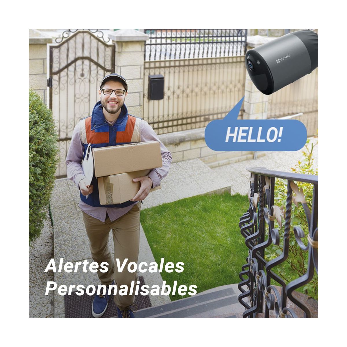 Caméra de surveillance Wifi sur batterie BC1C 4K pro kit couleur unique, EZVIZ